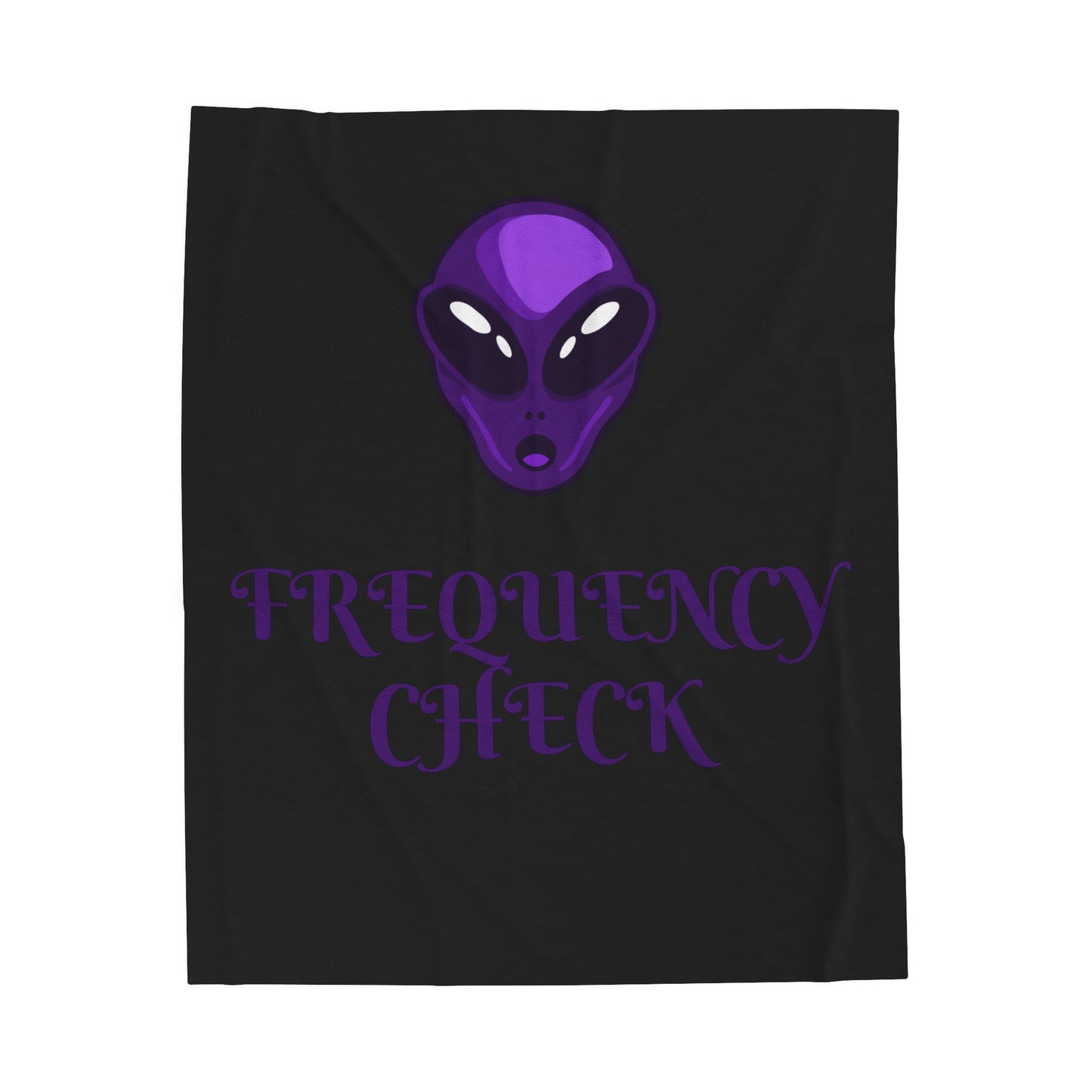 FREQUENCYCHECK Velveteen Plush Blanket