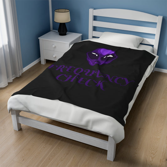 FREQUENCYCHECK Velveteen Plush Blanket