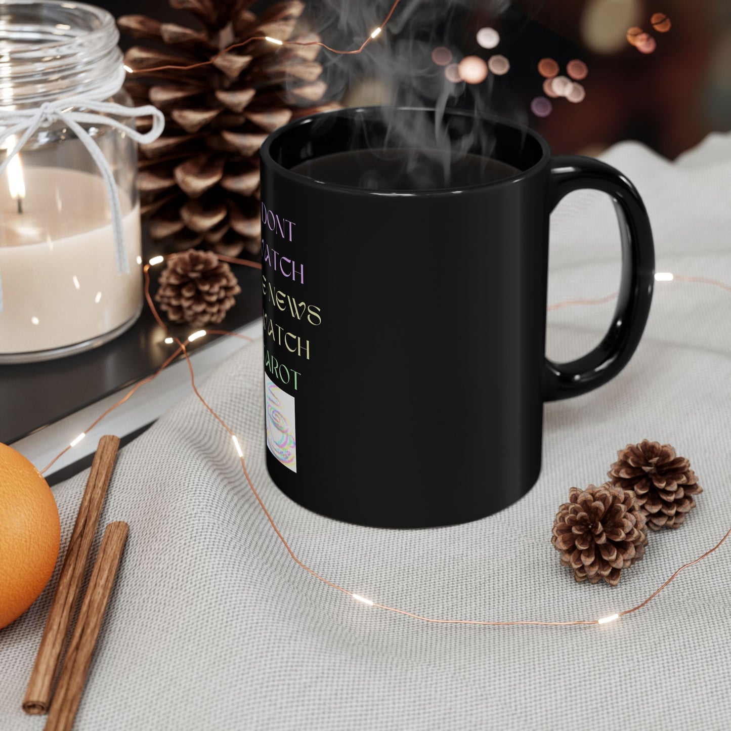 Tarot 11oz Black Mug