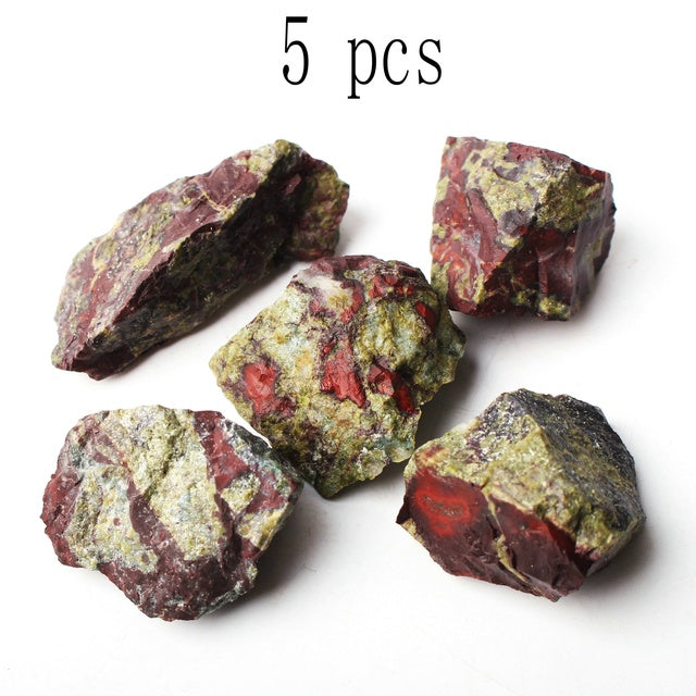 2PC or more Natural Crystal Quartz dragon blood stone Minerals Specimen Irregular Shape Rough Stone Reiki Healing Home Decor