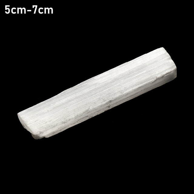 1PC Irregular Shape Raw Gemstone Crystal Quartz Natural Gypsum Sticks Reiki Energy Jewelry Making White Selenite Wand Healing