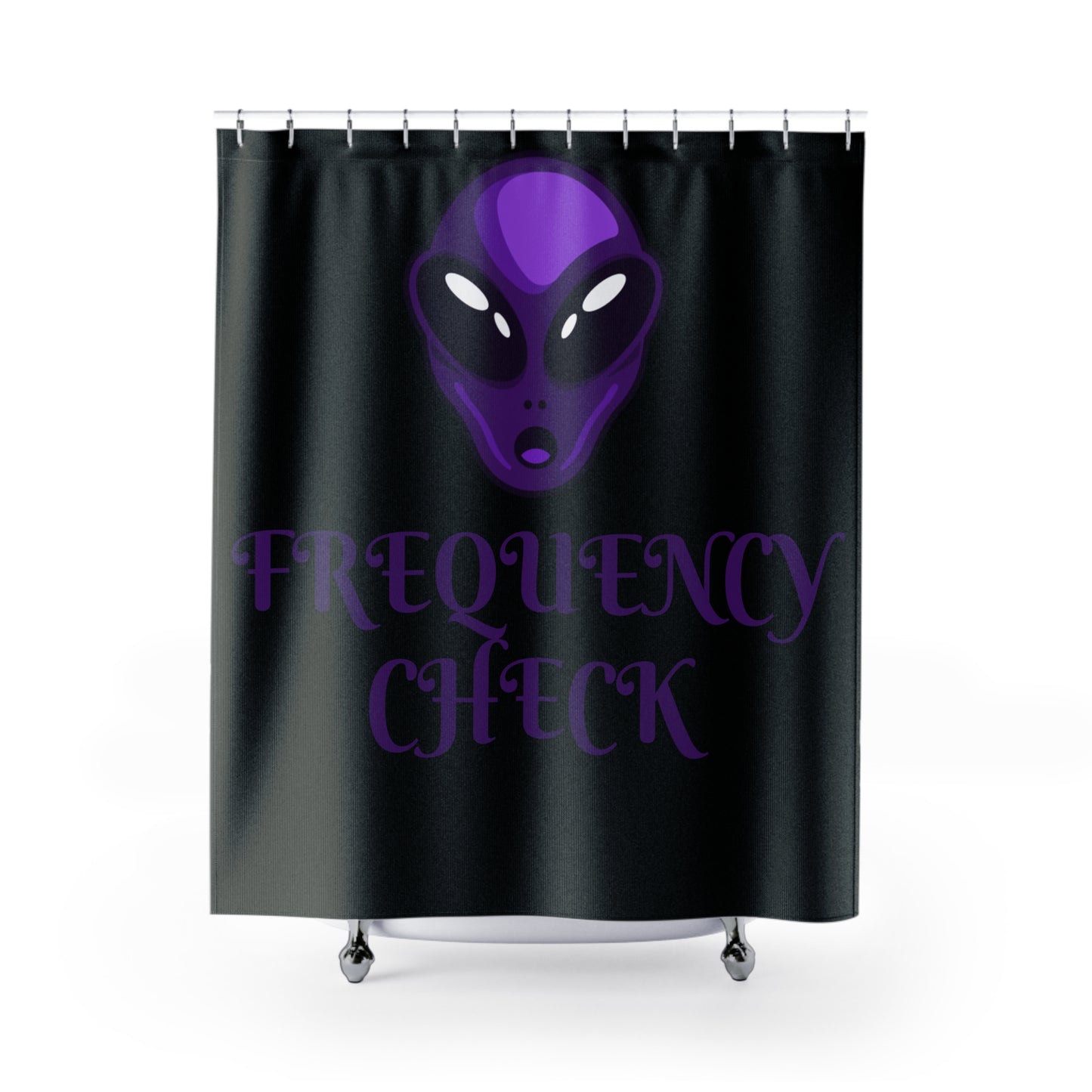 Frequencycheck Shower Curtains